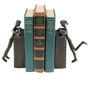 Cast Iron Statues Book Ends (Set of 2)