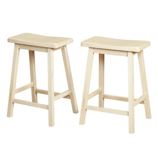 Canora Grey Gracie Oaks Solid Wood Bar Stools You Ll Love Wayfair Wooden 24 Bar Stool Set Of 2