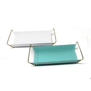 Large 12 17 W Metal Decorative Trays You Ll Love Wayfair