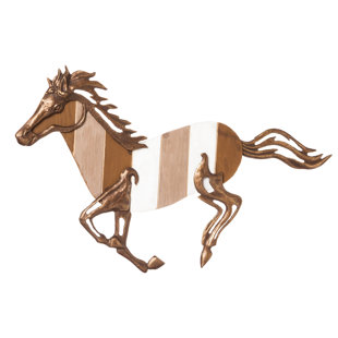 Wooden Rocking Horse Decor Wayfair Wood And Cast Metal Galloping Horse Wall Décor