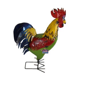 Neck Rooster Statue