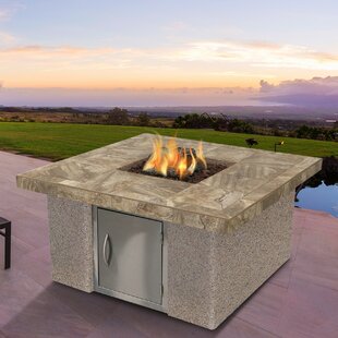 Stucco and Tile Dining Steel Propane Fire review