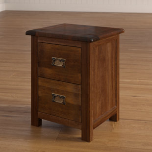 Dark Wood Bedside Tables Wayfair Co Uk Amherst 2 Drawer Bedside Table