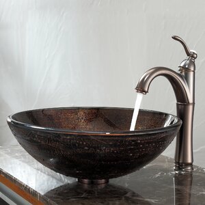 Copper Circular Vessel Bathroom Sink