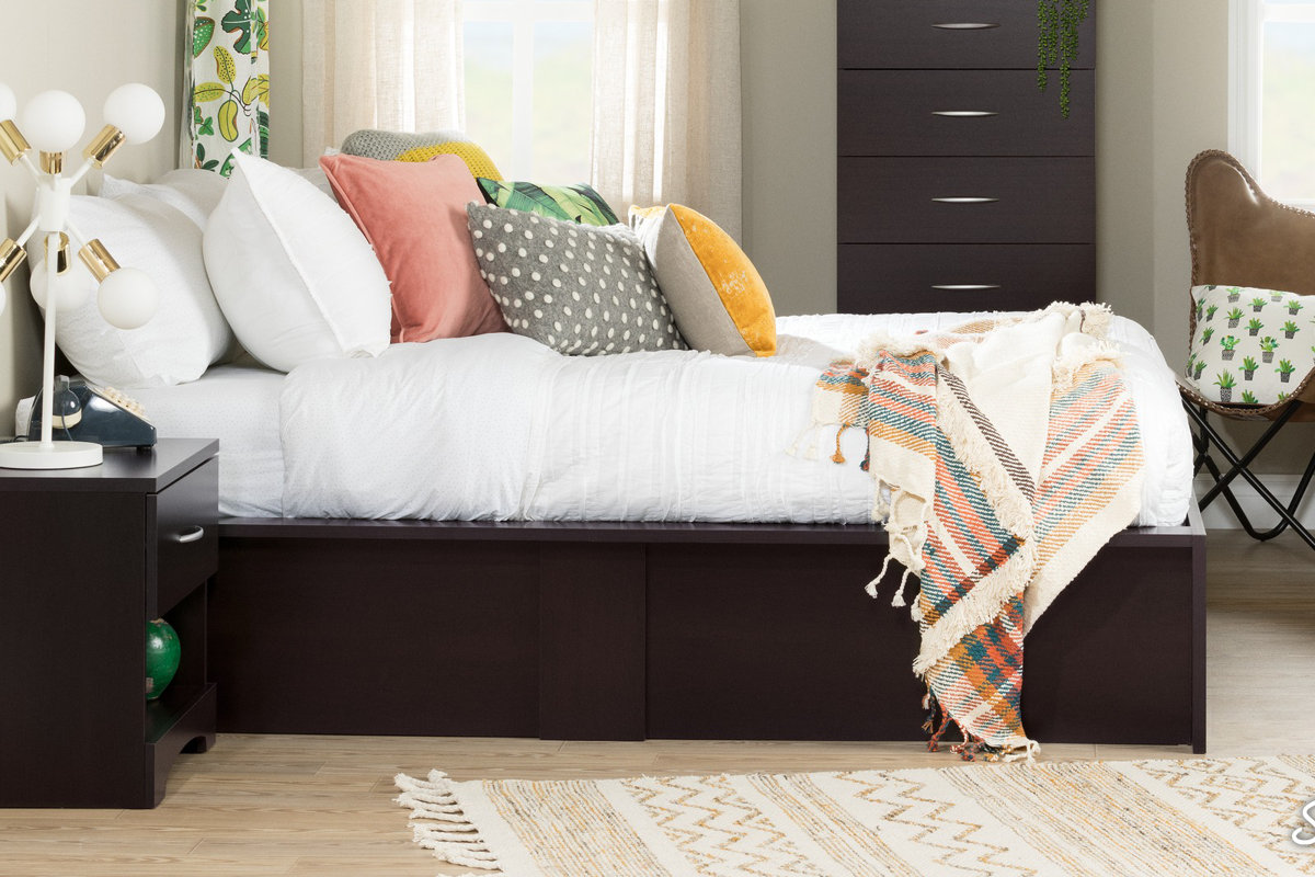 South Shore Step One Queen Platform Bed & Reviews Wayfair