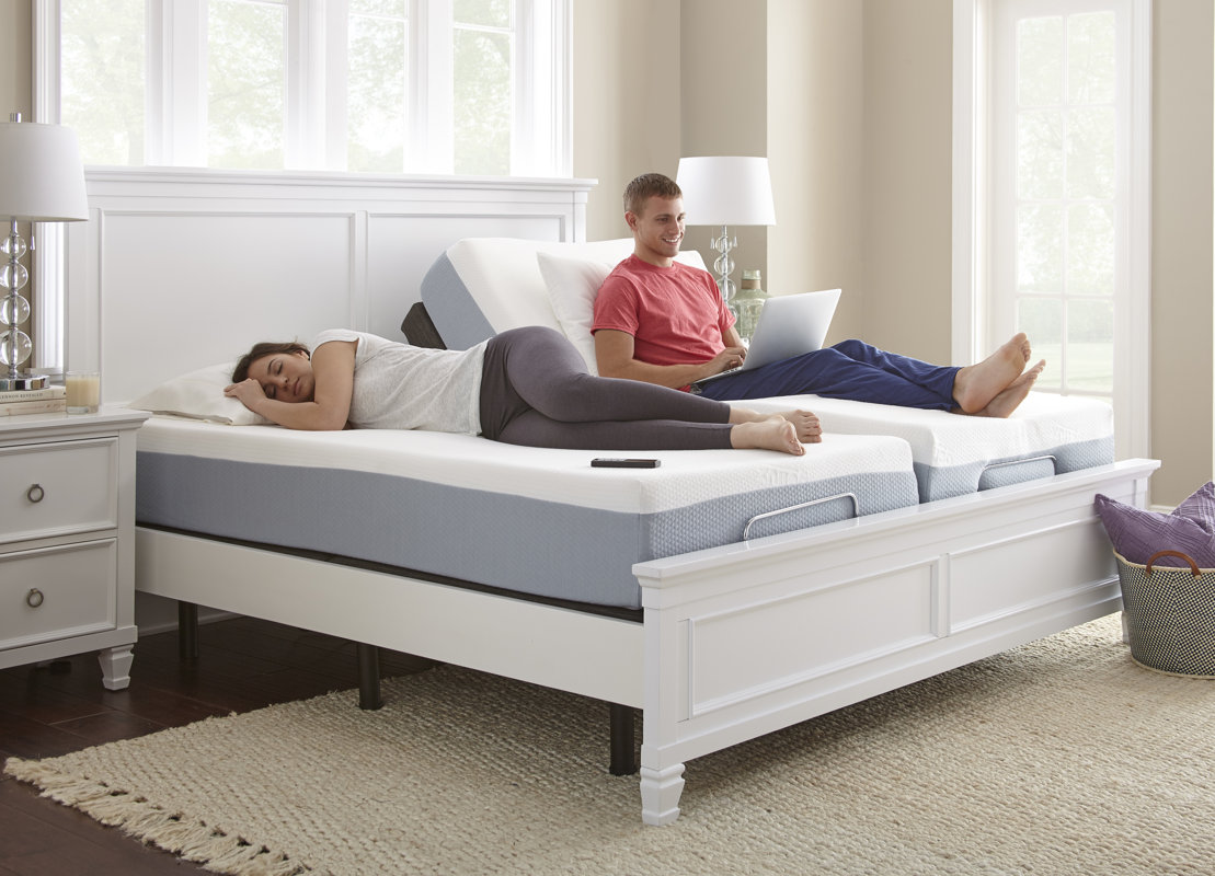 Alwyn Home Upholstered Wireless Adjustable Bed Base & Reviews Wayfair