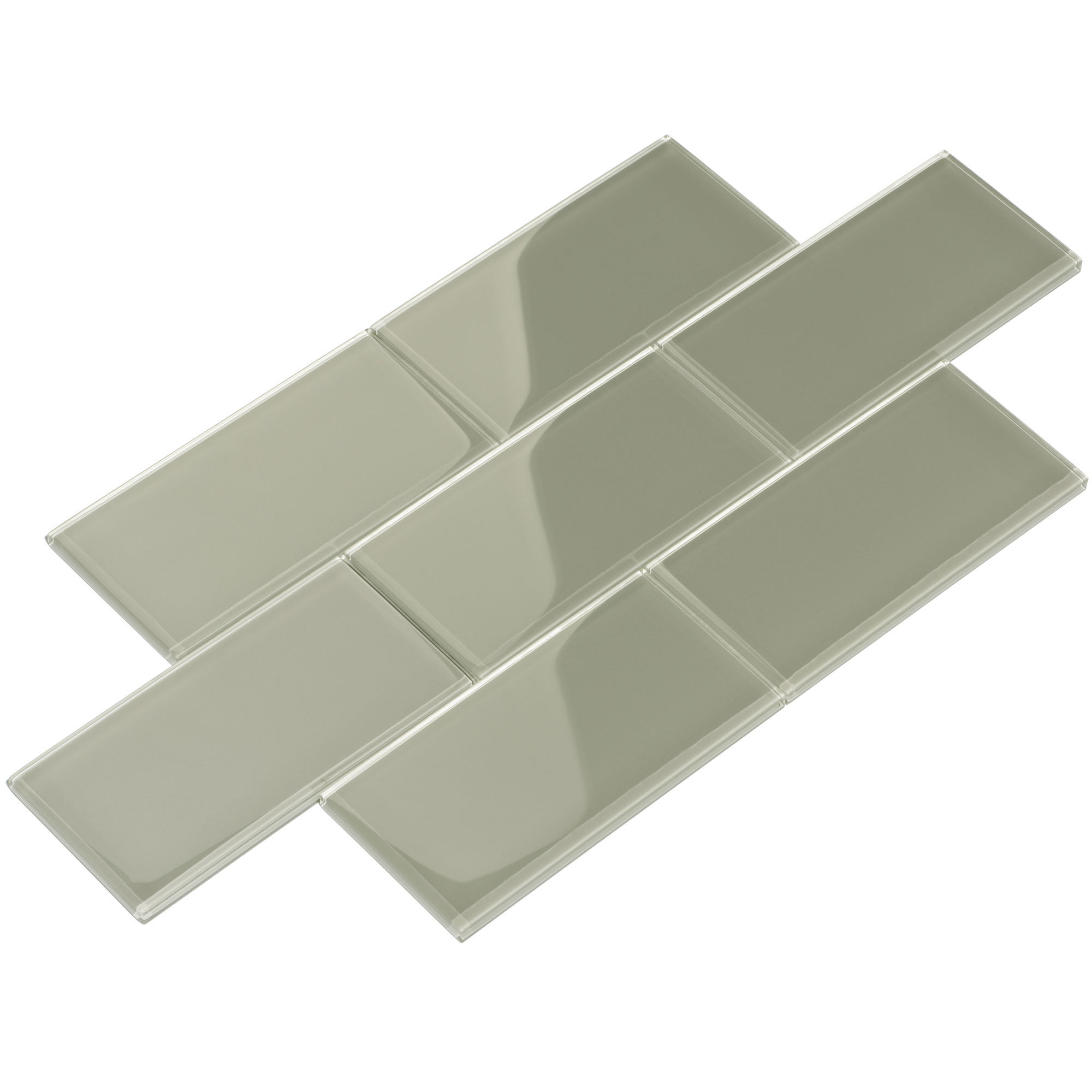 Giorbello 3 X 6 Gl Subway Tile In Light Gray Reviews Wayfair