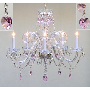 5-Light Crystal Chandelier