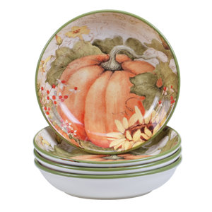 Botanical Harvest Soup Bowl (Set of 4)