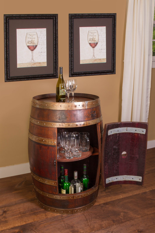 Napa East Collection Wine Barrel Bar with Bar & Reviews Wayfair