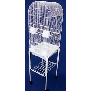 Omalley Tall Round 4 Perch Bird Cage with Stand