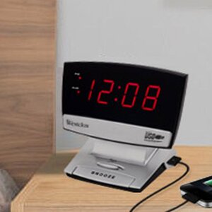 USB Charging Port Led Alarm Clock