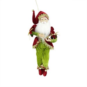 Enchanted Poseable Whimsical Christmas Elf King Figure