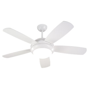 Ceiling Fans Joss Main Quickview Brushed Steel White