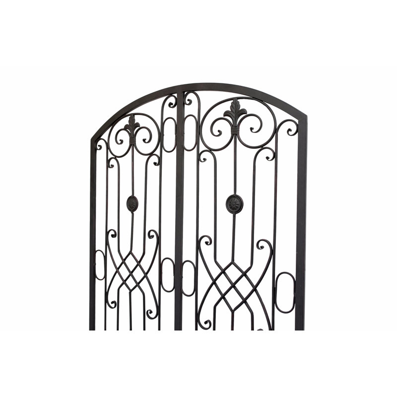 Fleur De Lis Living Metal Ornamental Fence Sculpture Wall Decor