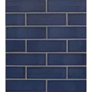 Blue Subway Tile You Ll Love Wayfair Reverie 2 X 6 Porcelain Subway Tile In Blue