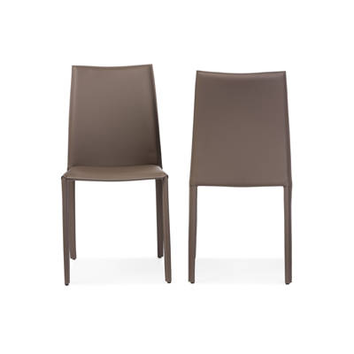 Whole Interiors Baxton Studio Genuine Leather Upholstered Dining Baxton Studio Genuine Leather Upholstered Dining Chair