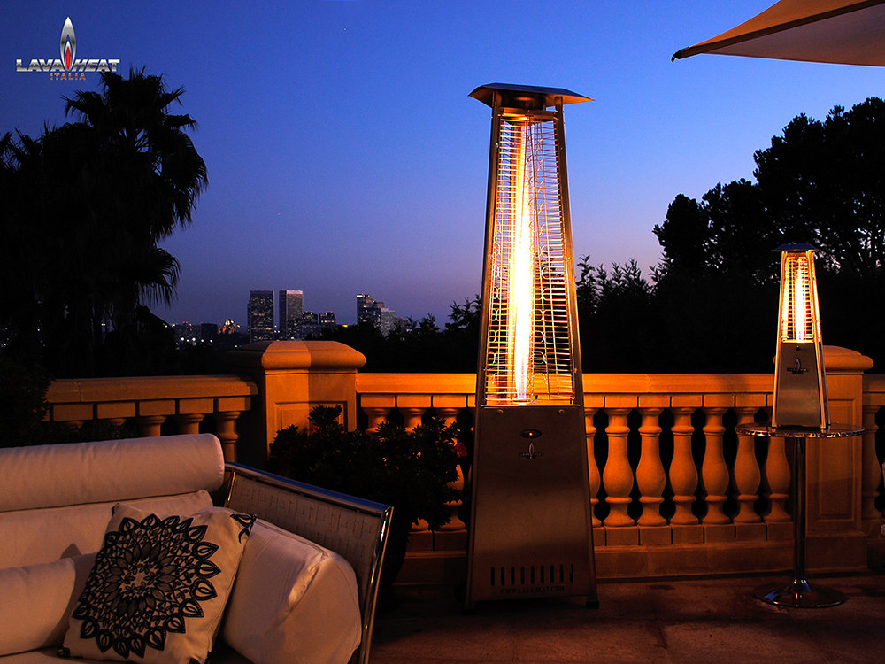 Lava Heat Triangular Commercial Flame 66 000 Btu Patio Heater With Triangular Commercial Flame 66 000 Btu Patio Heater With Remote