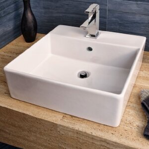 Cadet Rectangular Vessel Bathroom Sink with Overflow