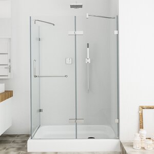 Monteray 36 x 48-in. Frameless Shower Enclosure with .375-in. Clear Glass and Chrome Hardware