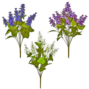 Lilac Bush Flowers (Set of 6)