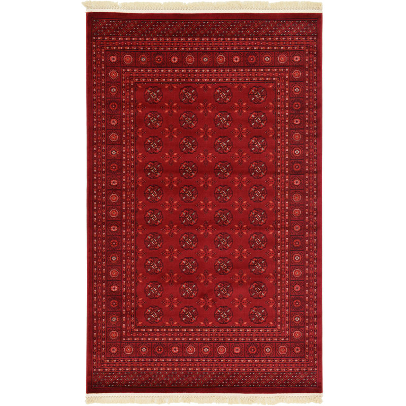World Menagerie Kowloon Dark Red Area Rug & Reviews Wayfair