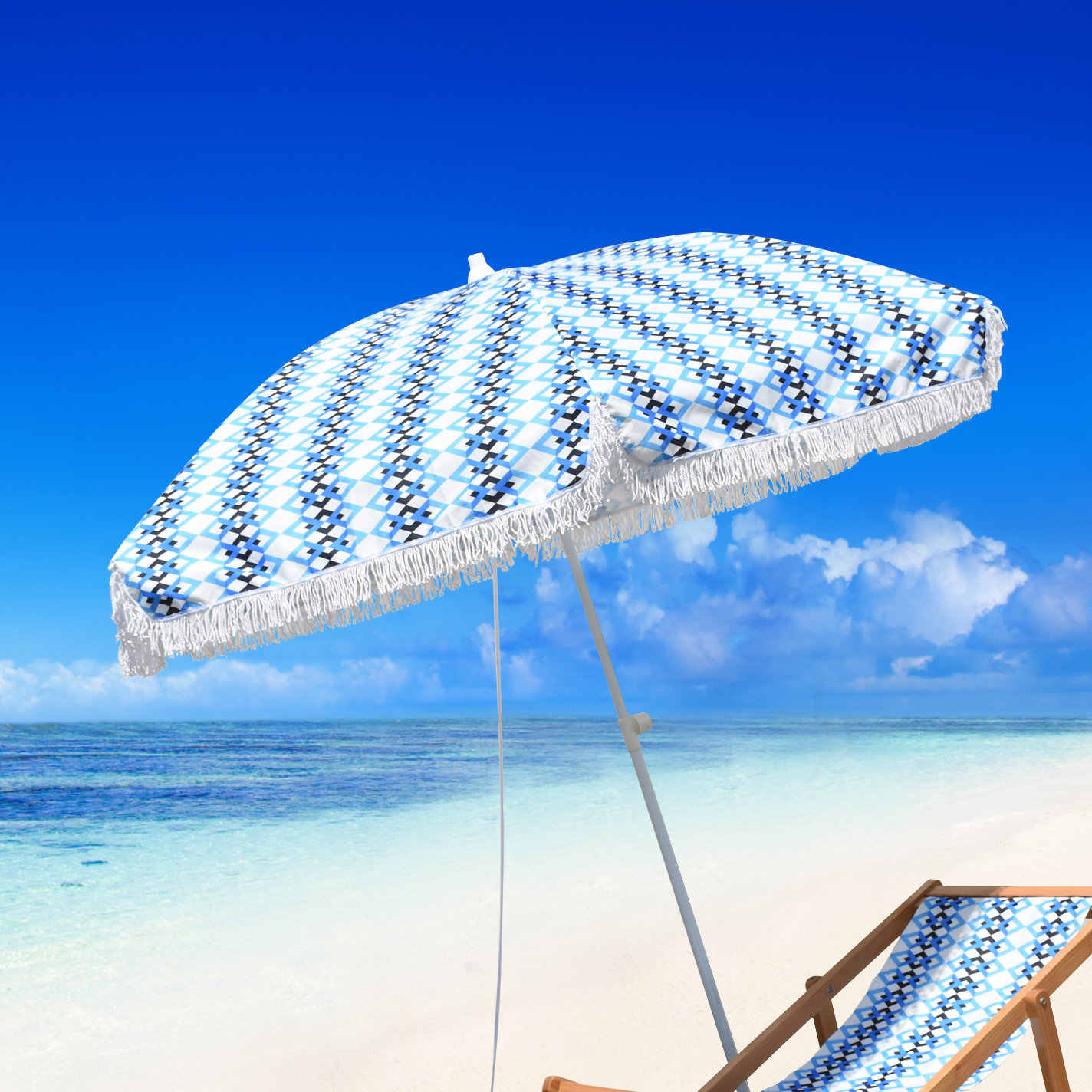 Bungalow Rose Butler Beach Fibergl Portable 6 5 Umbrella Bungalow Rose Butler Beach Fibergl Portable 6 5 Umbrella Wayfair