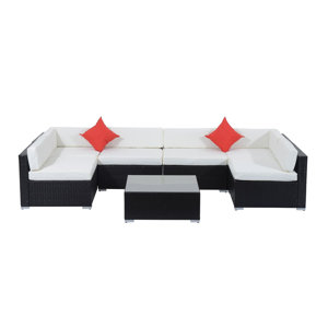 7 Piece Sectional Set with Cushions