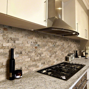 Travertine Backsplash Tile You Ll Love Wayfair Tuscany Scabas 1 X 2 Travertine Tile