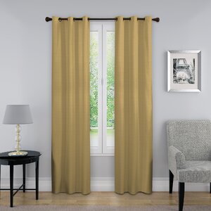 Pottersmoor Solid Blackout Thermal Grommet Single Curtain Panel