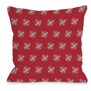 Starry Eyed Snowflakes Throw Pillow