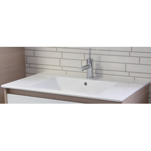 Fackelmann 81 cm Einbauwaschbecken