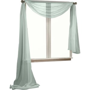 Kenton Sheer Window Scarf Polyester Curtain Valance