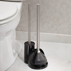 Toilet Bowl Brush and Plunger Set