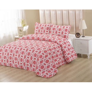 Peach Bedding Wayfair Peach 2 Piece Twin Quilt Set