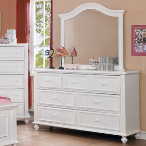 Eliot Traditional 7 Drawer Dresser with Mirror