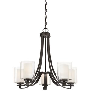 Bensenville 5-Light Shaded Chandelier