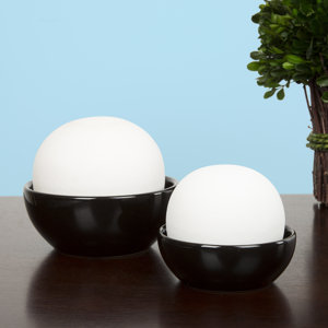 2 Piece Evaporative Tabletop Humidifier Set