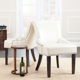 Cream Leather Dining Chairs Wayfair