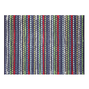 Kids Jellybean Hand Woven Cotton Blue Area Rug