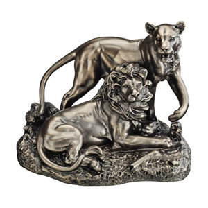 Lioness and Lion: Pride of Place Animal Figurine