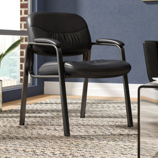 Modern Waiting Room Chairs Wayfair Hillard Leather Guest Chair By Comm Office