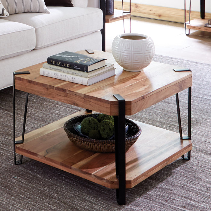 Union Rustic Tindal Live Edge Coffee Table Reviews Wayfair