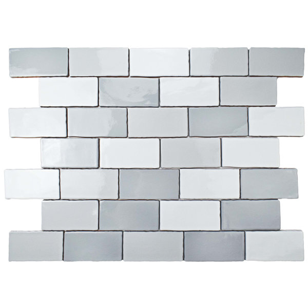 Elitetile Antiqua 3 X 6 Ceramic Subway Tile In Craquele Soho Gray Elitetile Antiqua 3 X 6 Ceramic Subway Tile In Craquele Soho Gray Reviews Wayfair