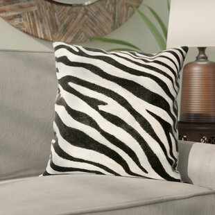Orren Ellis Clough Stripey Zebra Throw Pillow Wayfair