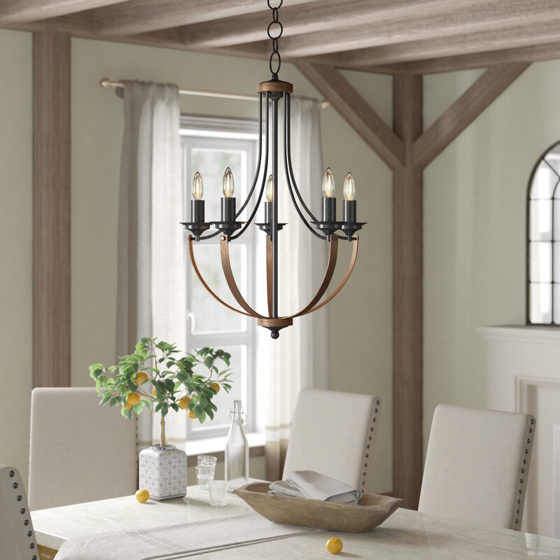 Laurel Foundry Modern Farmhouse Kenna 5-Light Empire Chandelier ...