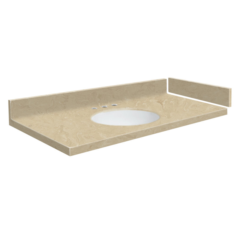 Transolid Newport 44 Solid Surface Single Bathroom Vanity Top Wayfair
