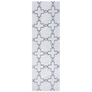 Revolver Hand-Tufted Light Gray Area Rug