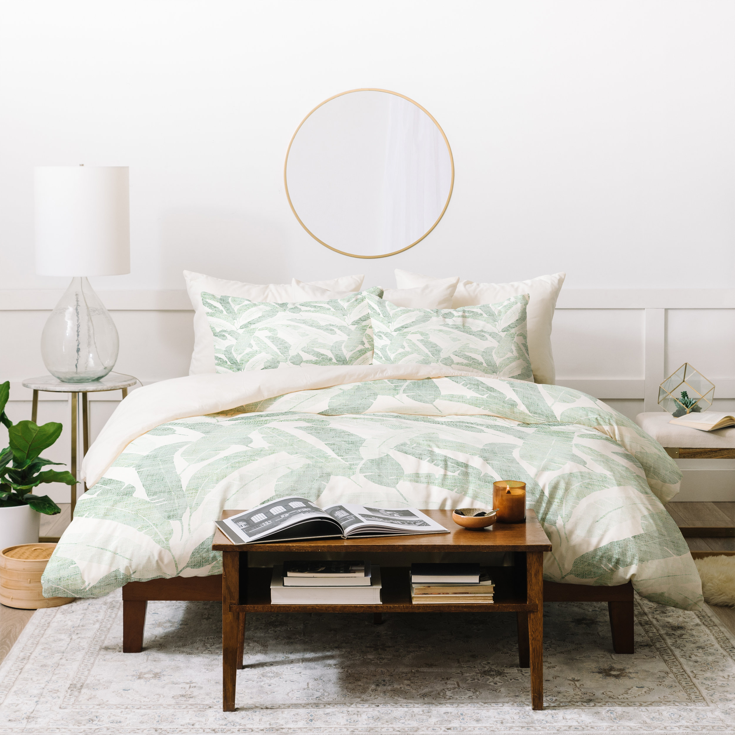 East Urban Home Holli Zollinger Banana Leaf Light Duvet Cover Wayfair
