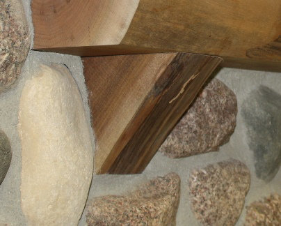 Kettle Moraine Fireplace Mantel Natural Corbel In Walnut Wayfair